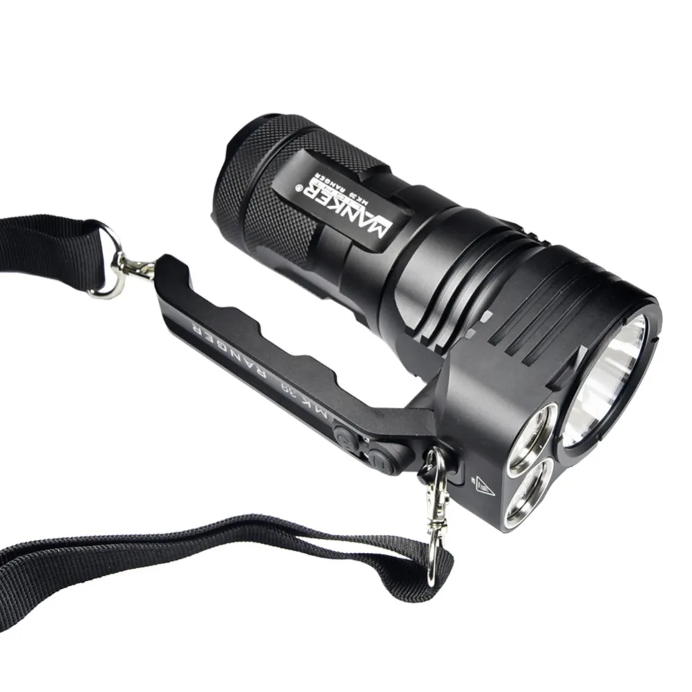 Светодиодный фонарик Manker MK39 Ranger 6000 люмен CREE XHP35 HI + 8x XHPG3 / Nichia 219C прожектор|Фонарики