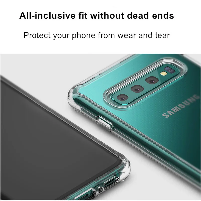 JOYCE Shockproof Case For Samsung S8 S9 S10 S10lite s10Plus Phone Galaxy Note8 9 Covers Clear Soft Silicone TPU Coque | Мобильные