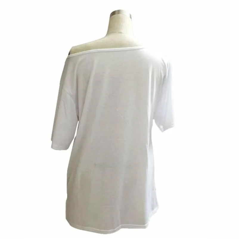 Сексуальные белые футболки топы Новинка лета 2019 женские повседневные модные с