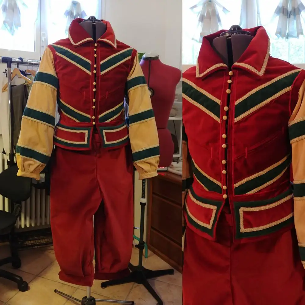 

Cosplaydiy Medieval Mens Renaissance Cosplay Costume Adult Tudor Fancy Party Outfit L320