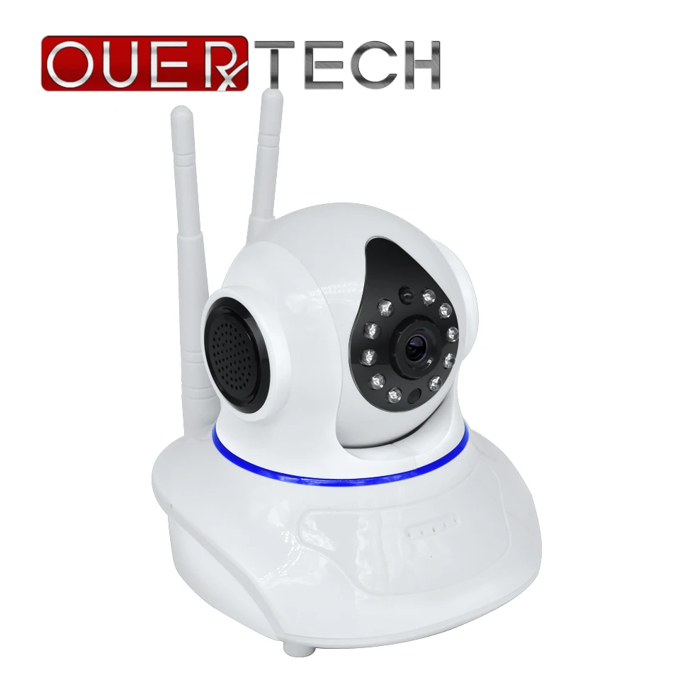 Беспроводная Поворотная ip камера OUERTECH двусторонняя аудиосвязь 720P поддержка дня
