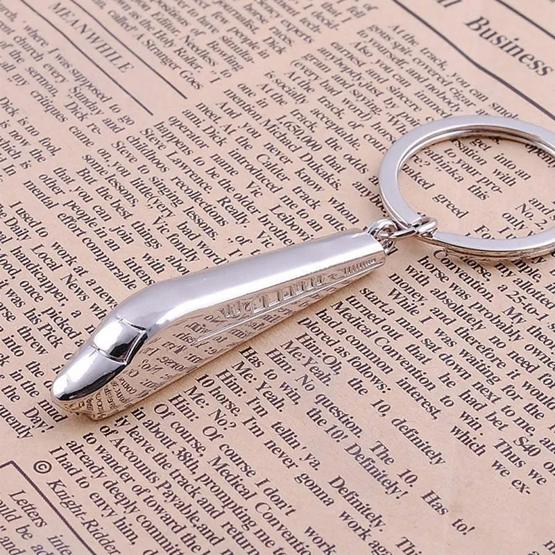 

Silver Metal Keyfob 3D Car Locomotive Train Head Keyring Keychain Key Chain Ring