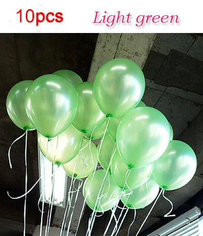 Light Green 1.5g 10/25/100 шт./лот белые воздушные шары розовый обувь золотистого и красного цветов утолщение с жемчужной отделкой, сердце украшение для вечеринки в день рождения клипсы для воздушных шаров из латекса шарики для свадьбы - Цвет: Light Green 1.5g