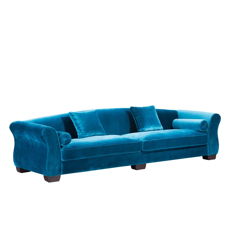 Эшфорд деревянный диван Slipover элегантный ткань с подушкой и лен диван|wooden sofa|fabric