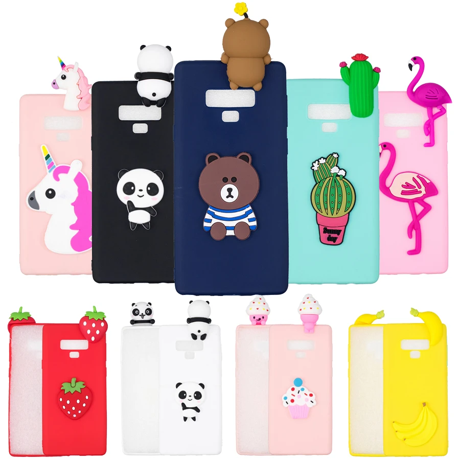 Чехлы для телефонов Samsung Galaxy Note 9 чехол-накладка мягкий силиконовый чехол Note9 3D с