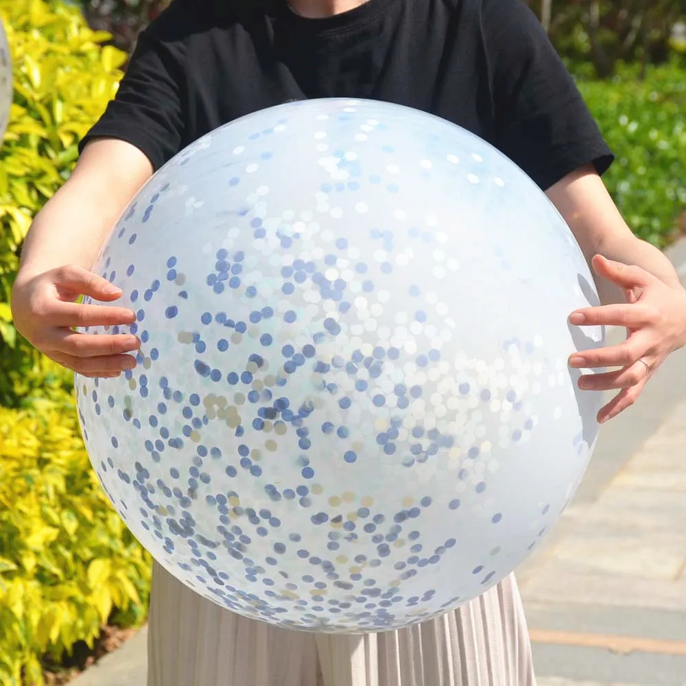 36 дюймов гигантские конфетти шары розовое золото прозрачный балон надувной