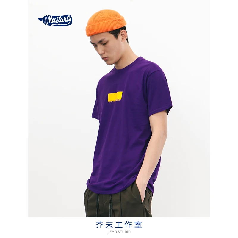 SODA WATER 2018 Mens Clothing Top Tees Brand Designer Funny T-shirt Rock Hight Street Cotton Tee Purple Green 8159S |