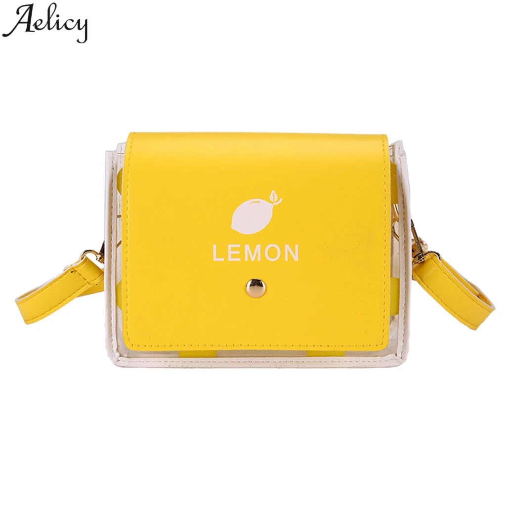 Женская полупрозрачная Сумка Кроссбоди Aelicy с фруктами Милая женская сумка