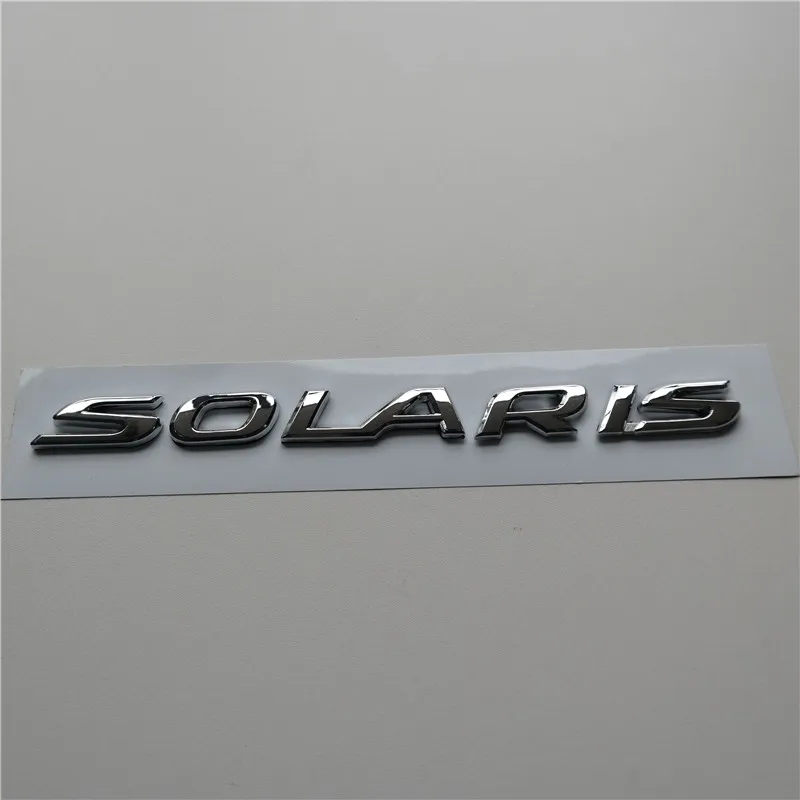 Течениедесяти Королевство слово Solaris автомобиль задний багажник ABS Chrome 3D письмо