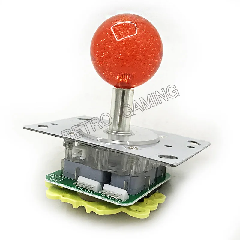 

Beautiful 40mm Red Crystal ball top blue Illuminated 5 pin LED 8 way 4 way joystick for Arcade cabinet game machines