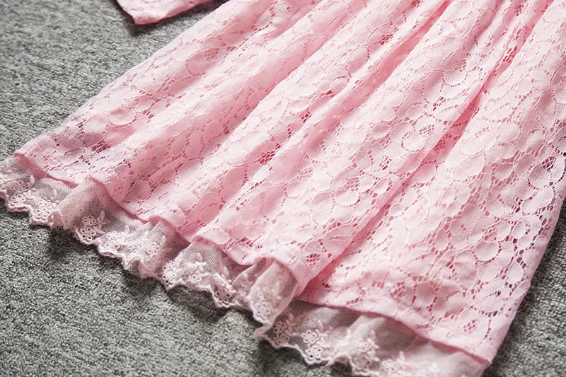 

U-SWEAR 2020 New Arrival Kid Flower Girl Dresses Soft Lace Flora Full Sleeve Sweatheart Sashes A-line Flower Girl Pageant Dress