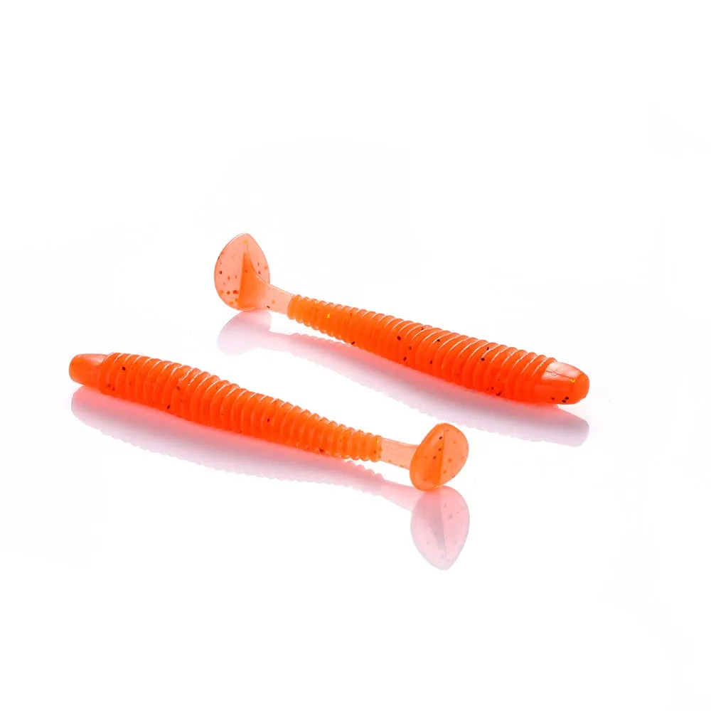 1 12 шт./лот 2,2 г 7 см мягкие приманки крючки Япония Shad червь Swimbaits джиг голова нахлыстом силиконовая резиновая приманка для рыбалки Pesca - Цвет: 1