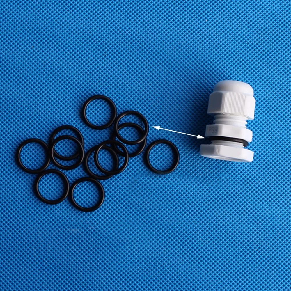 

100PCS Grommet gasket for nylon wire cable connectors O type rubber seal rings PG7/PG9/PG11/PG13.5/PG16/PG19/PG21/PG25/PG29