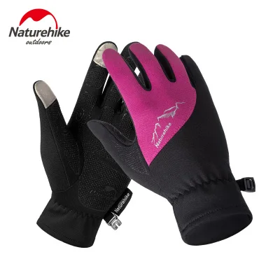Rose Pink Naturehike зимние уличные спортивные перчатки с сенсорным экраном смартфон текстовые перчатки ветрозащитные теплые для вождения велоспорта бега - Цвет: Rose Pink