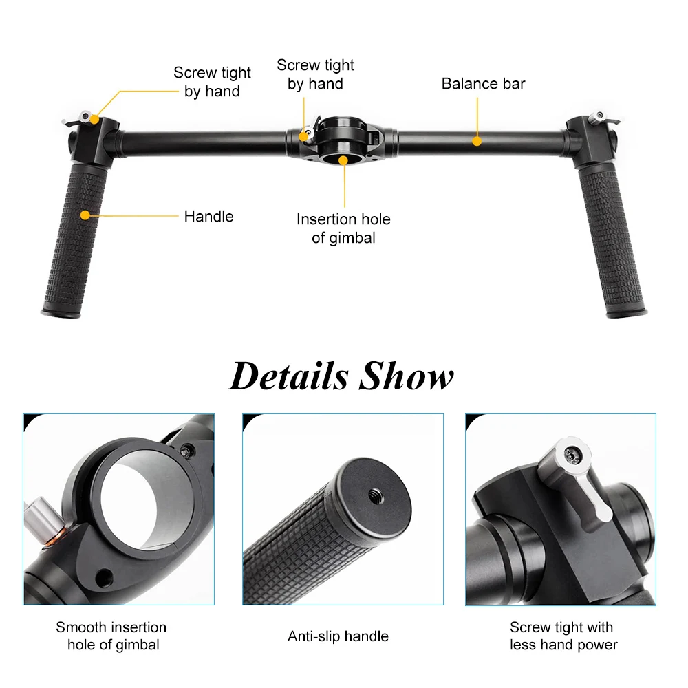 ZHIYUN originina алюминиевый шарнирный подвес двойная ручка расширенная ручная