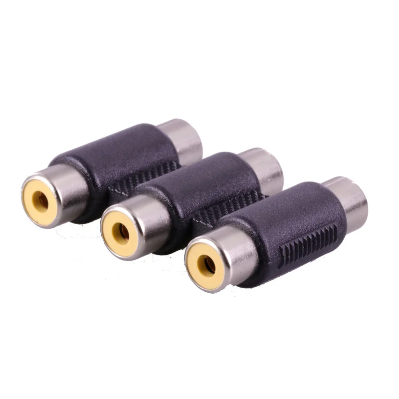 10 шт. 6 RCA гнездо Аудио Адаптер никелированный 3x2RCA разъем 6xRCA Женский конвертер