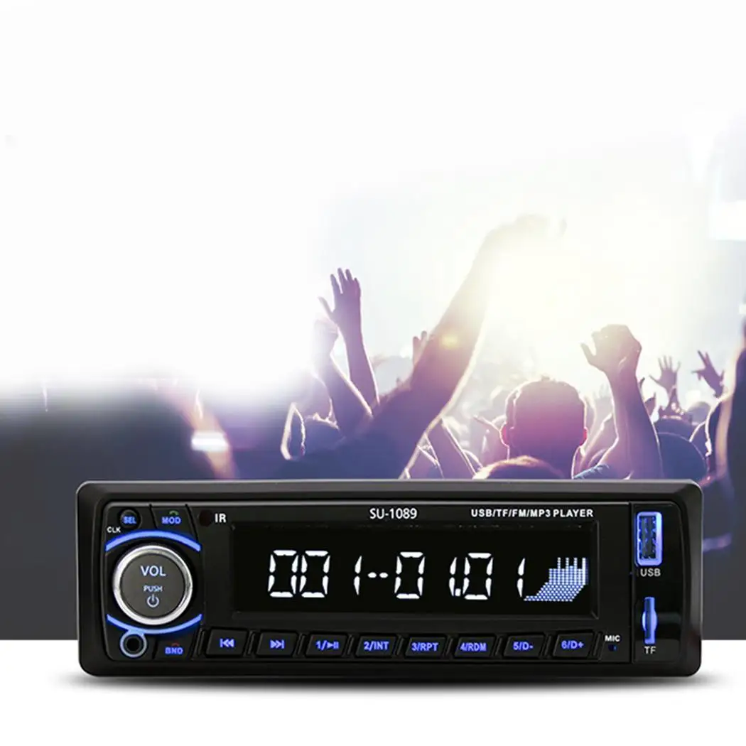 ЖК-цифровой дисплей Автомобильный Радио Bluetooth MP3 87 5 M-108 M USB 2 0 плеер WMA WAV