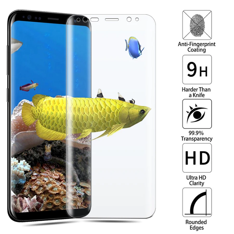 Закаленное защитное стекло для Samsung Galaxy S8 plus s9 Samsug s9plus s8 s7 7s|Защитные стёкла и