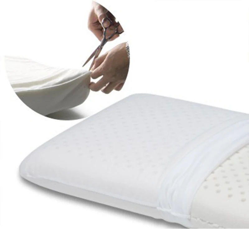 100% натуральный чистый латекс пены прямоугольный медленный отскок памяти подушка
