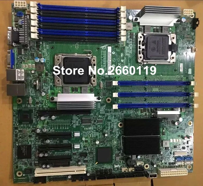 Серверная материнская плата для S5520HC LGA1366 системная с 9 слотами памяти полностью