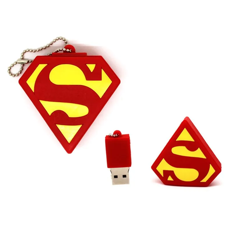 USB флеш накопитель с логотипом/значком супергероя 4 ГБ 8 16 32 карта памяти