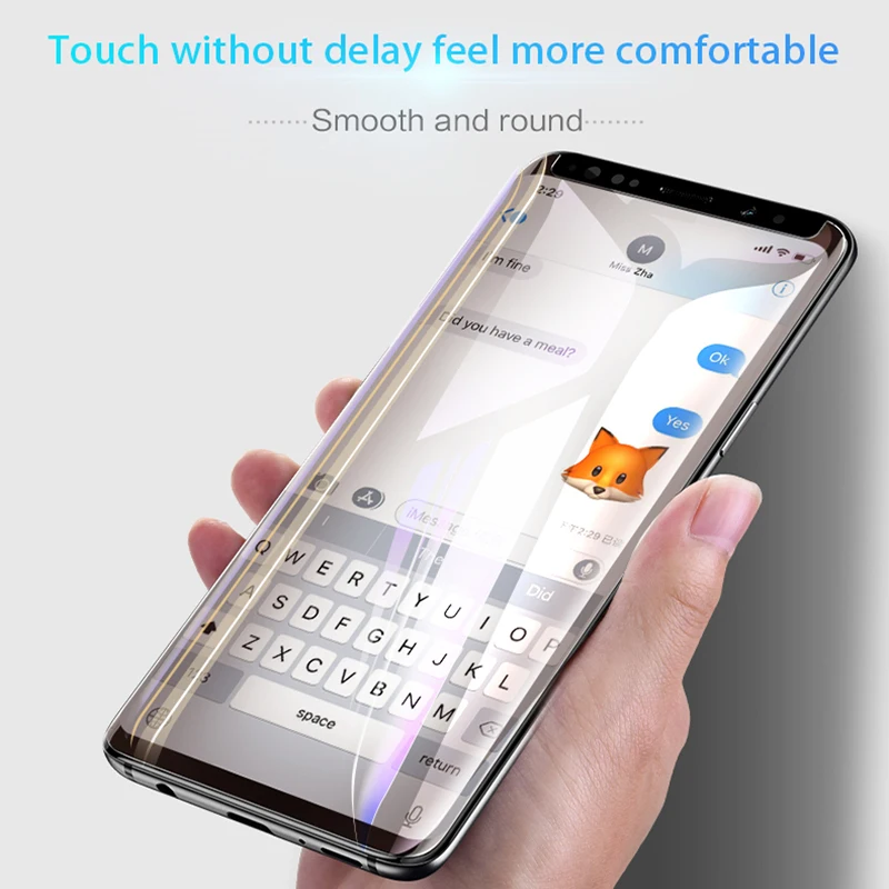 MEJDHR Nano Liquid Glue Screen Protector For Samsung Galaxy S9 Plus S8 Note 9 8 S7 Edge 3D Full Adhesive Glass | Мобильные телефоны
