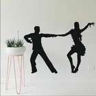 Настенная Наклейка Dacers с танцующим силуэтом, домашняя гостиная, Модный стильный декоративный настенный постер, виниловая Фреска, бесплатная доставка