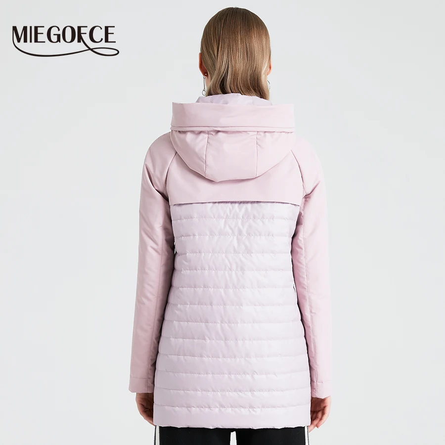 MIEGOFCE New Fashion Collection Spring Autumn Women's Short Jacket With A Hood Windproof Insulated European Style Coat