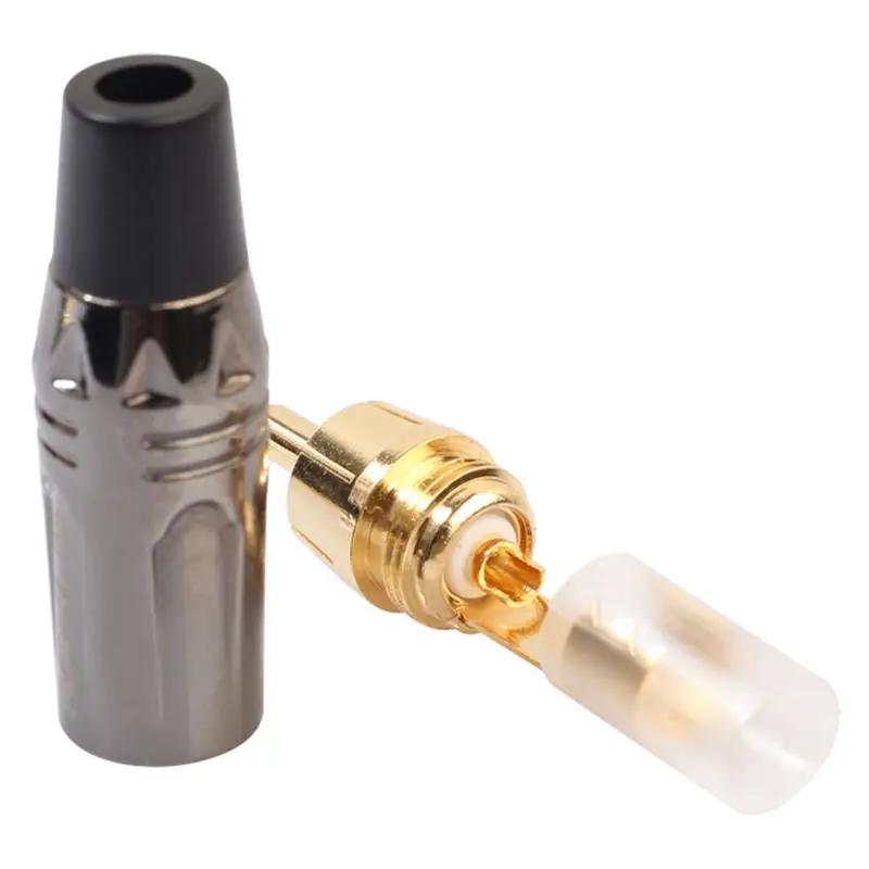 REXLIS DIY 5 шт./лот Золотая змея RCA штекер HIFI ламинированный Золотой аудио кабель