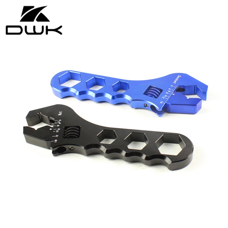 Регулируемый Алюминиевый ключ для сочленения гибких шлангов инструмент для установки анодируемый алюминий гаечный ключ AN3-AN16