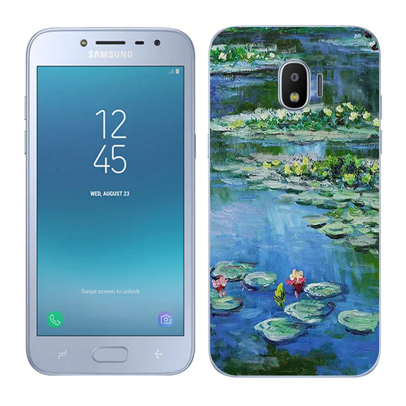 Для Samsung Galaxy J2 Pro 2018 чехлы для телефонов с масляной росписью 5 0 дюйма J250F Мягкие