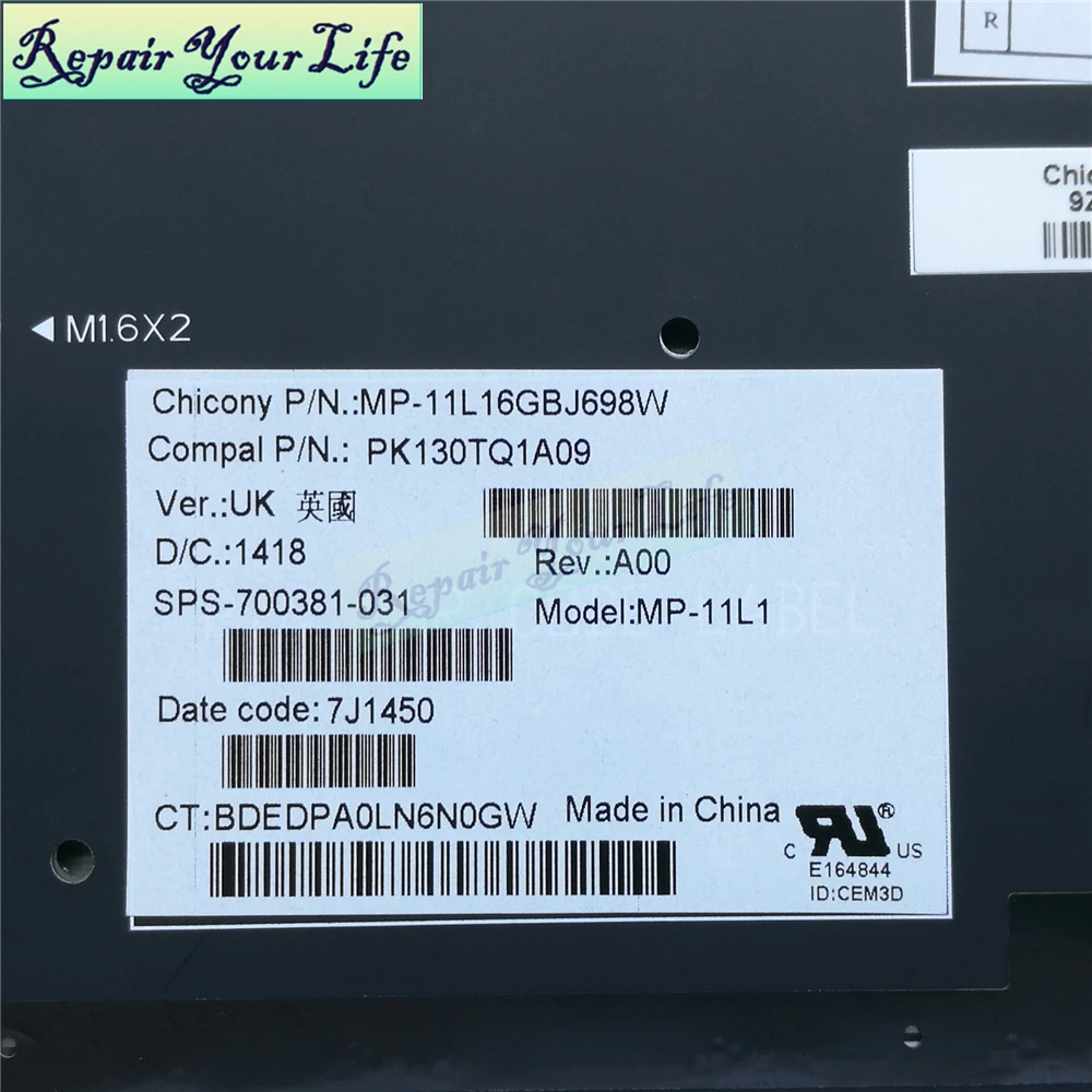 Клавиатура для ноутбука HP Envy 13-2000 SPECTRE XT PRO 13-B000 Spectre 13 UK Оригинальная клавиатура с