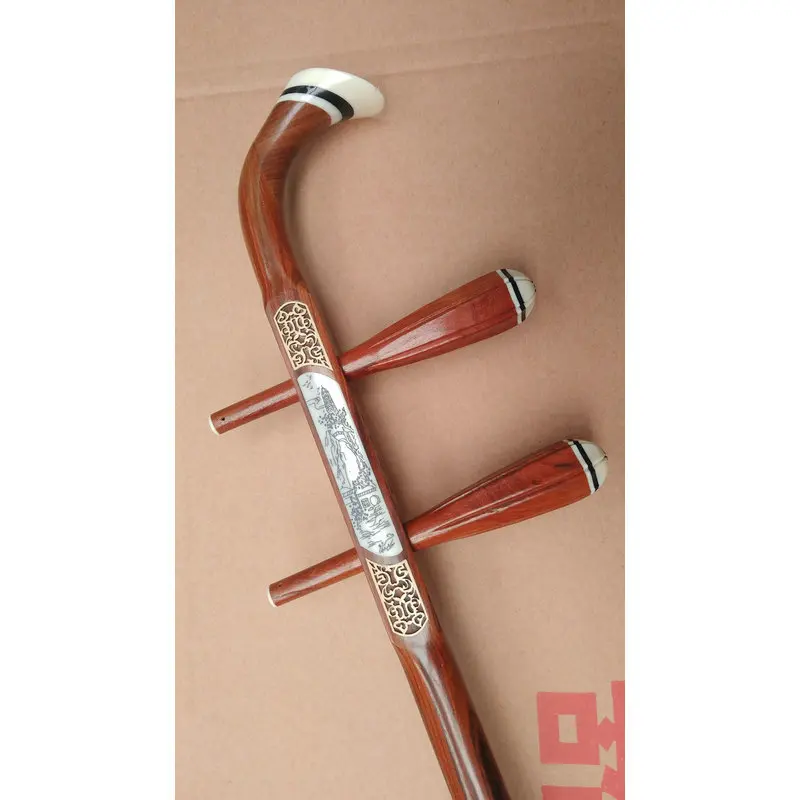 

Erhu Red Sandalwood Material 2-String Chinese Traditional Fiddle Urheen With Case Accessories