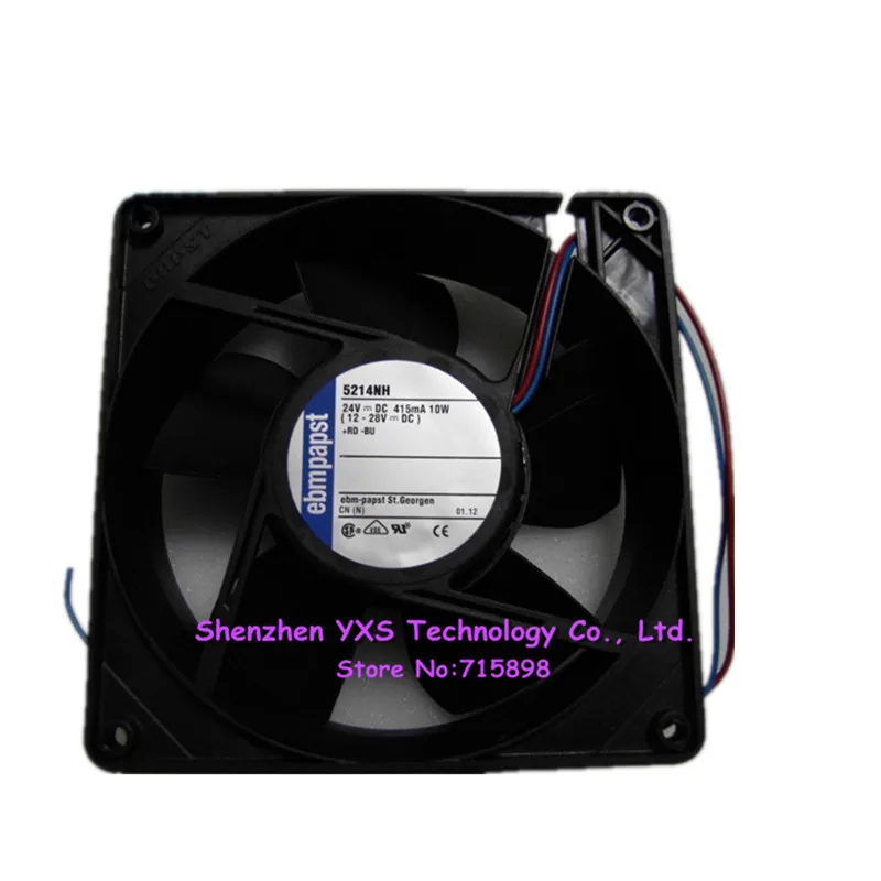 5214NH DC 24V 0.415A 10W 3650 об/мин 127*127*38 мм 12738 12 см осевой вентилятор охлаждения |
