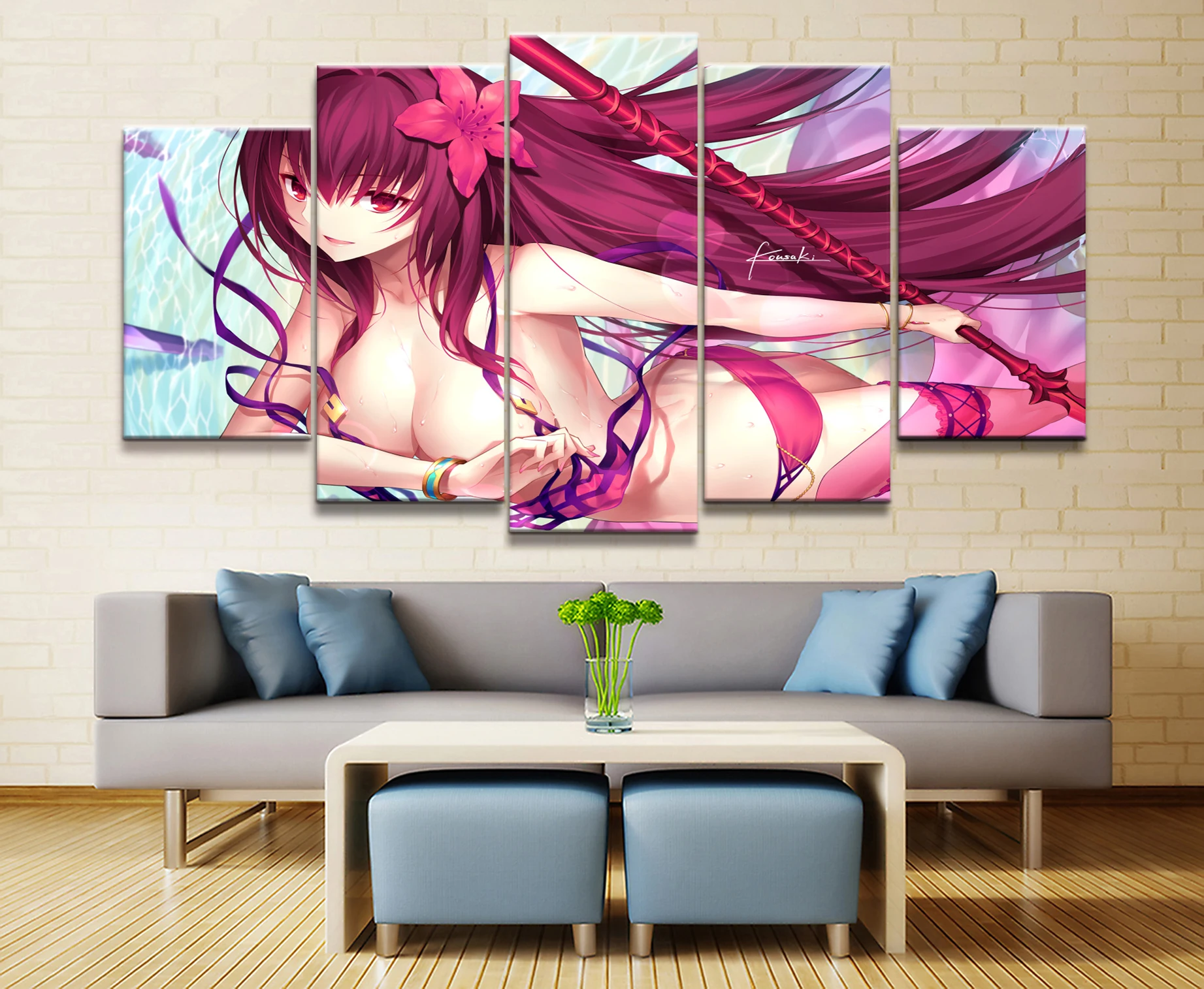 5 шт. Мультяшные картины художественные милые сексуальные fate grand order аниме плакаты