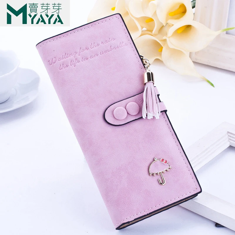 Роскошный брендовый дизайнерский длинный клатч 2019 Женский кошелек кожаный на