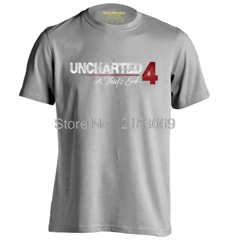 Игры Uncharted 4 Thieft конец мужские и женские персонализированные футболка Дизайн |