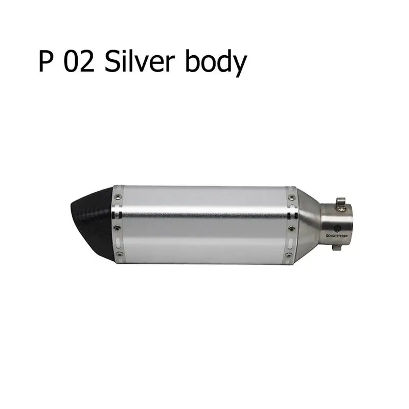 model P-02 Scl moto s-51 мм moto rcycle akrapovic Yoshimura глушитель трубы с DB Killer Escape moto Pitbike Racing NMAX CB650F MT03 - Цвет: model P-02