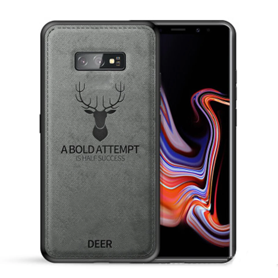 Модный чехол с мягкими краями для Samsung Galaxy S8 Plus в деловом стиле холщовая задняя