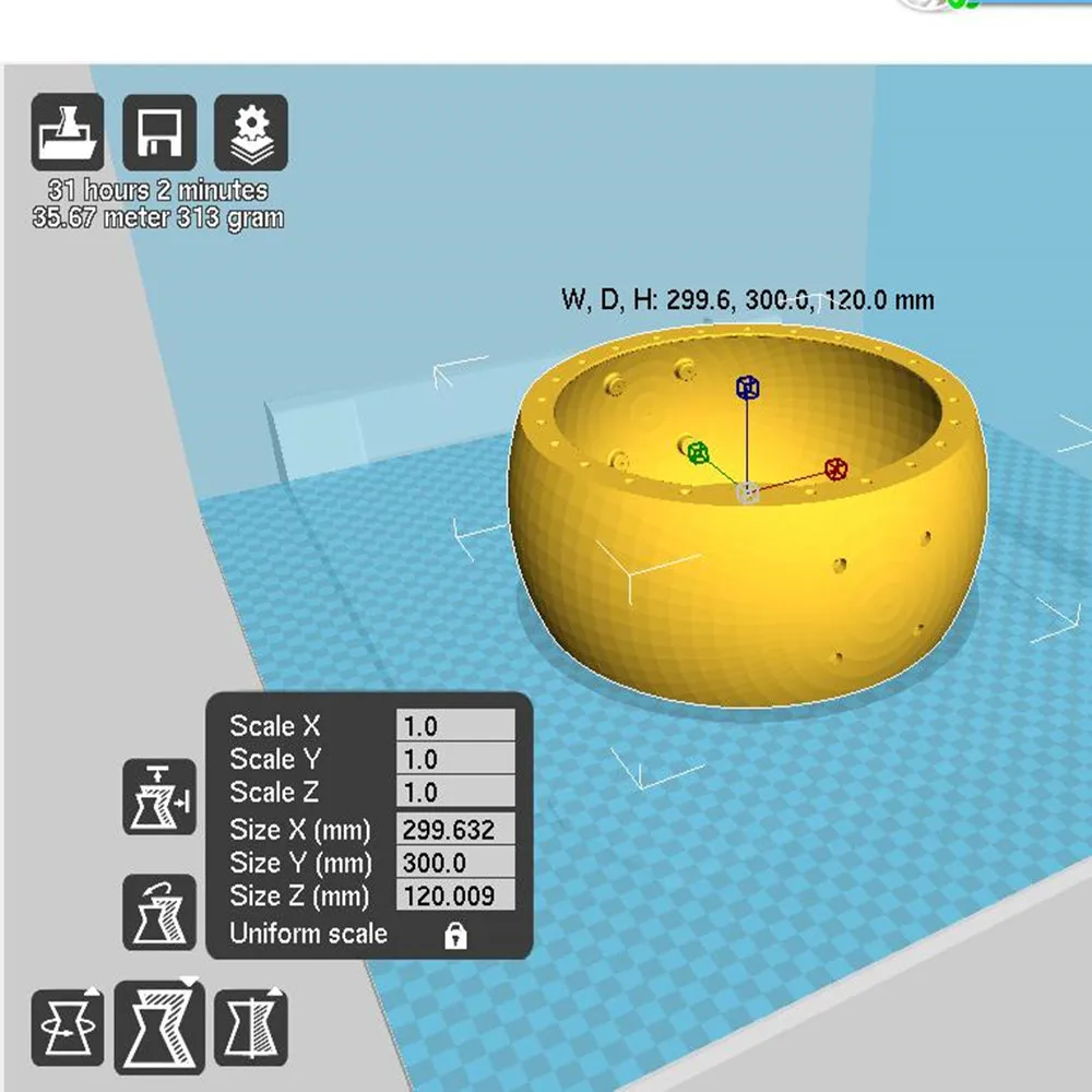 CreatBot служба 3d-печати сделай сам Широкоформатная нить 600*600*600 мм для области печати