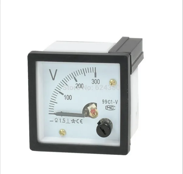99C1 DC 0 300 в 10 20 30 50 100 150 Аналоговая Панель вольтметр измеритель напряжения 48 мм x