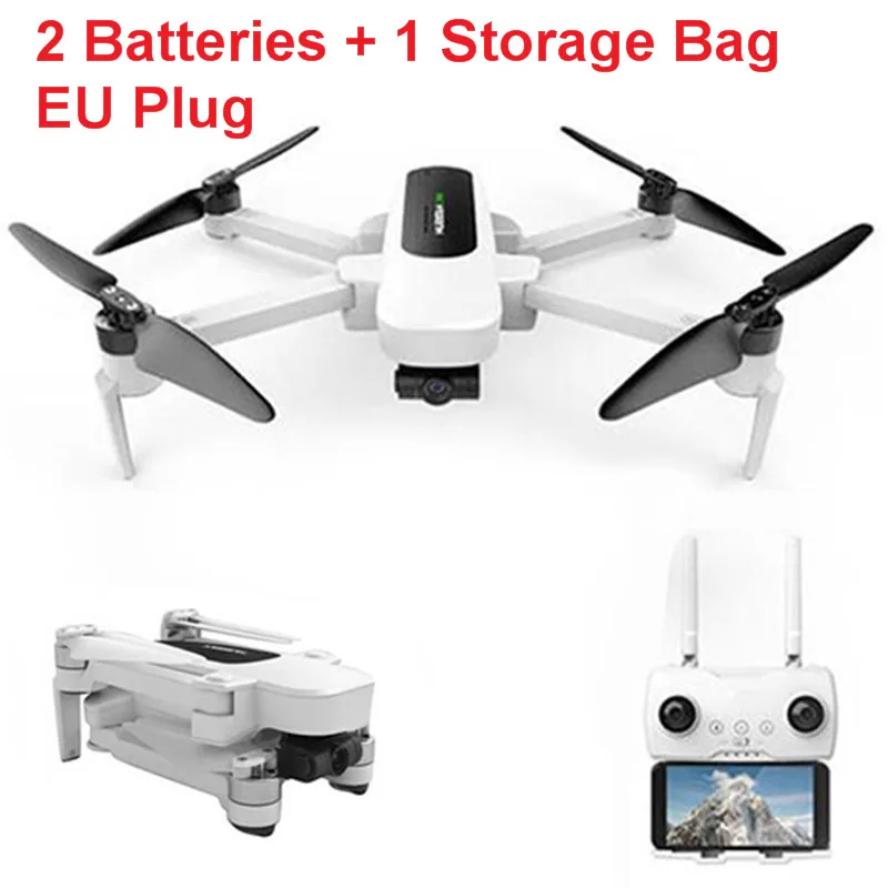 White Hubsan H117S Zino дрона с дистанционным управлением gps 5,8 Г 1 км с видом от первого лица в формате 4K UHD, Камера 3-осевому гидростабилизатору Дрон Квадрокоптер с дистанционным управлением Бла(беспилотный летательный аппарат-RTF RC вертолеты дроны - Цвет: White