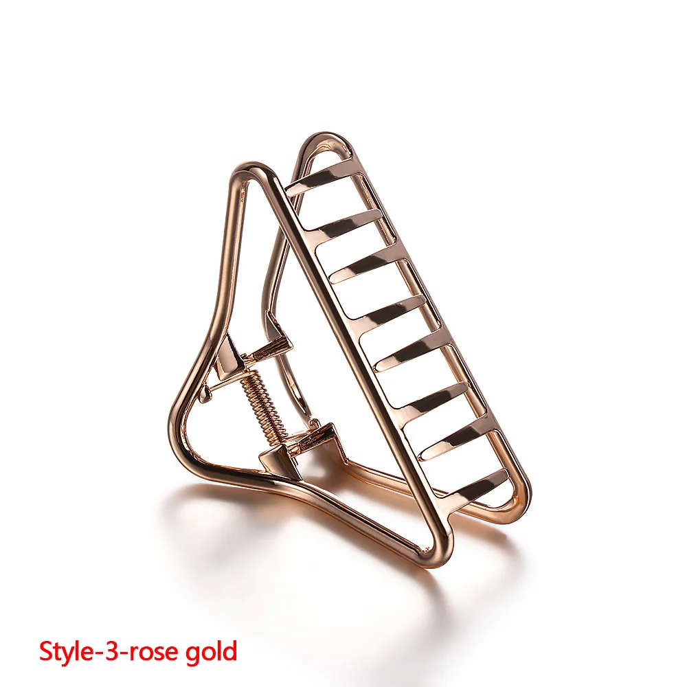 Rose Gold 03 1 шт. Стильные Металлические в форме сердца женские заколки для волос простые женские элегантные шпильки заколка Инструменты для укладки волос аксессуары - Цвет: Rose Gold 03