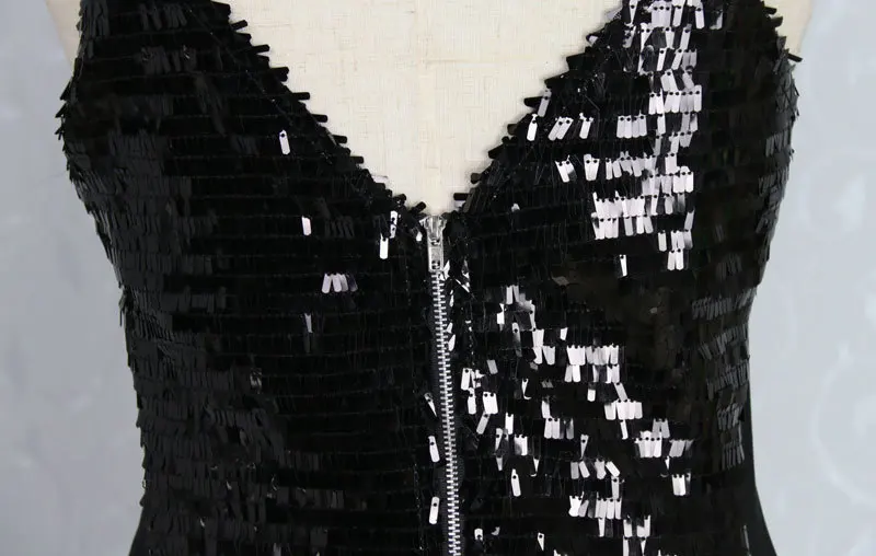 Женское сексуальное платье с глубоким v образным вырезом блестящее комбинация