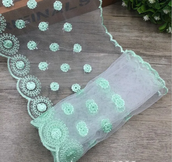 14 см широкий цвет Кружевная Сетка Пряжа вышивка кружевные аксессуары diy