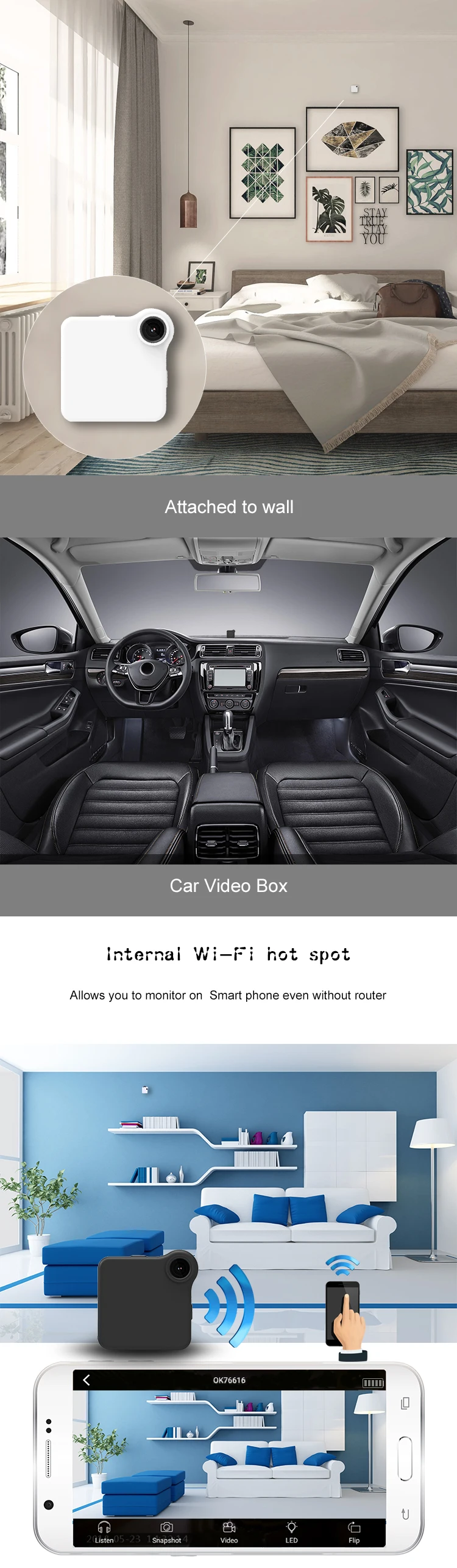 HD Wifi мини камера P2P 1280P* 720P Спортивная камера безопасности обнаружения движения камера видеонаблюдения магнитный зажим видео рекордер Микро веб-камера