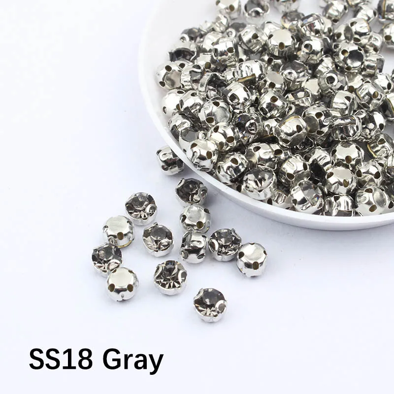 Новая распродажа SS18 разноцветные стразы 250 шт к серебро коготь для украшения