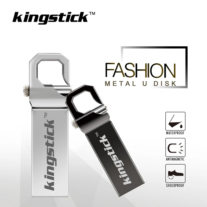 Kingstick металлический usb флеш накопитель 8 ГБ 16 32 64 128 карта памяти USB флешка брелок