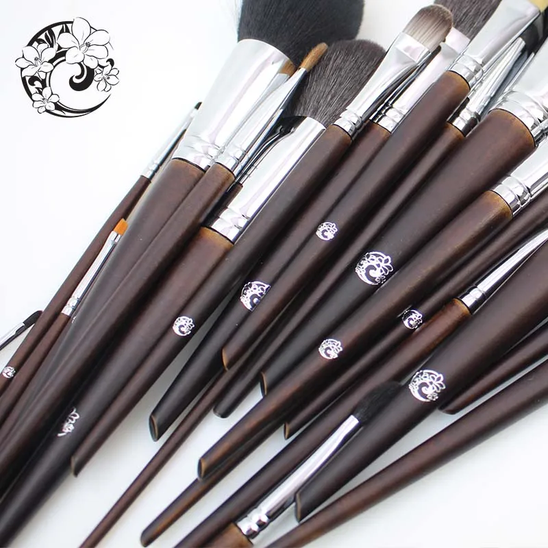 Кисти для макияжа из козьей шерсти 22 шт.|brush set make up|goat hair brush setbrand |