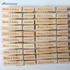 Имена и дата персонализированные деревянная карточка для размещения держатель или место сеттер, прищепки бейдж Имя владельца карты деревенская тема